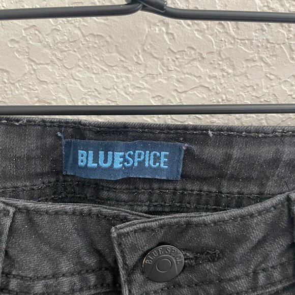 Blue Spice Black Jeggings Skinny Jeans Jrs Size 5 - Picture 2 of 4